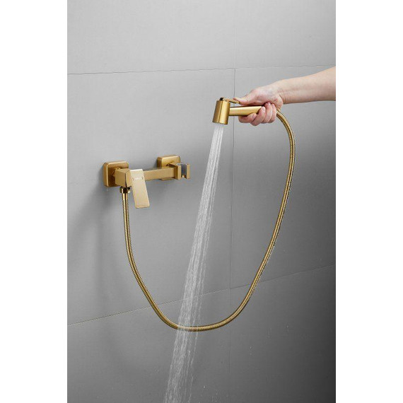 Набор для гигиенического душа Belz B55806-5, золото матовое - фото 2
