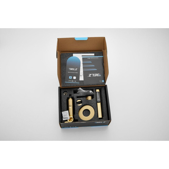 Набор для гигиенического душа Belz B55804-5 (со скрытой частью) золото матовое - фото 16