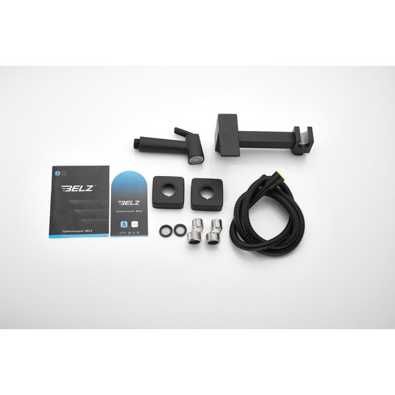 Набор для гигиенического душа Belz B55806-7, чёрный матовый - фото 30