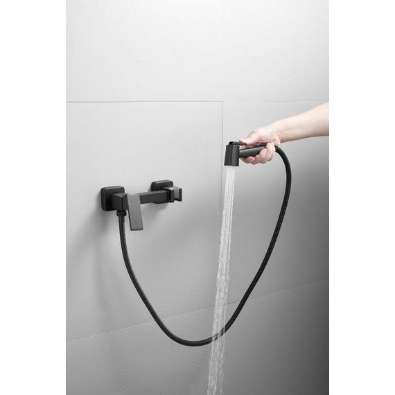 Набор для гигиенического душа Belz B55806-7, чёрный матовый - фото 4