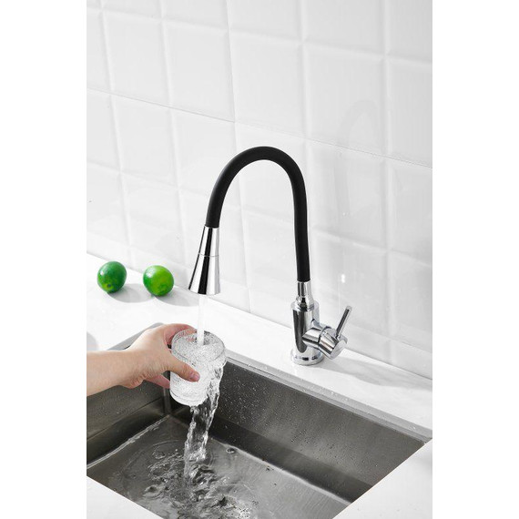 Смесители для кухни Belz B74809, хром/чёрный - фото 10