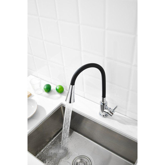 Смесители для кухни Belz B74809, хром/чёрный - фото 2