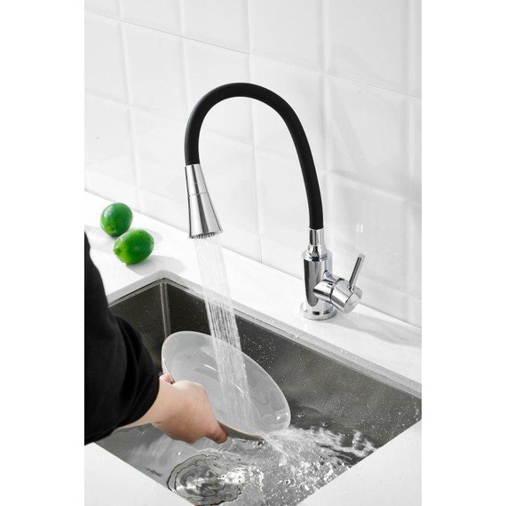 Смесители для кухни Belz B74809, хром/чёрный - фото 13