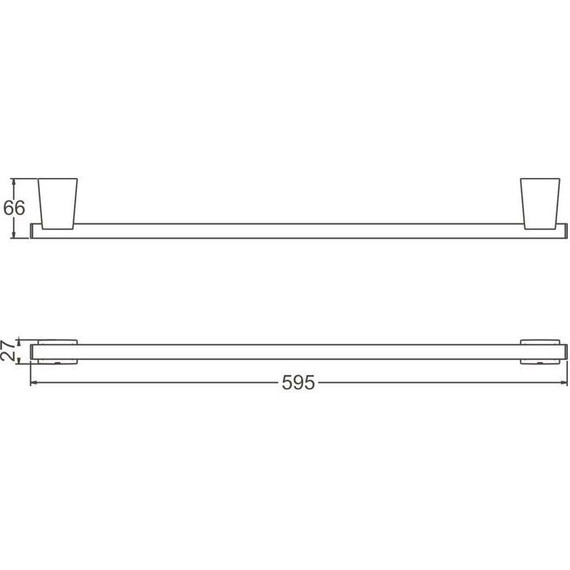 Полотенцедержатель Belz B91301, брашированное золото - фото 2