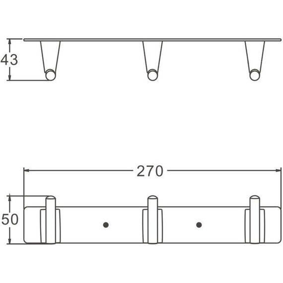 Набор крючков Belz B91315-3, брашированное золото - фото 2