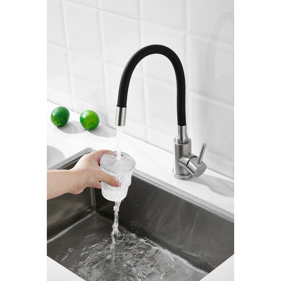 Смесители для кухни Belz B73809-1, сатин/чёрный - фото 24