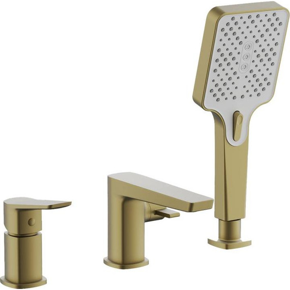 Смеситель для ванны Belz B66715-5, золото брашированное - фото 