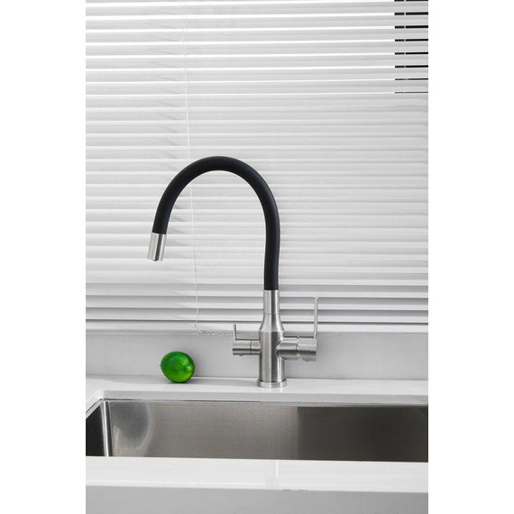 Смесители для кухни Belz B76814-1, хром/чёрный - фото 8