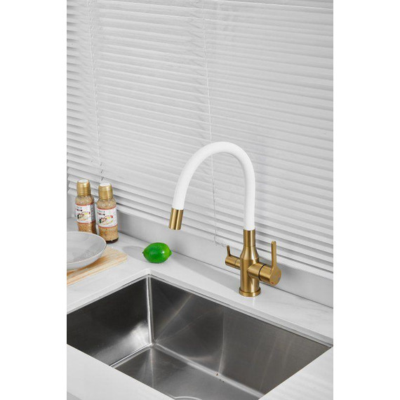 Смесители для кухни Belz B76814-5, золото/белый - фото 25