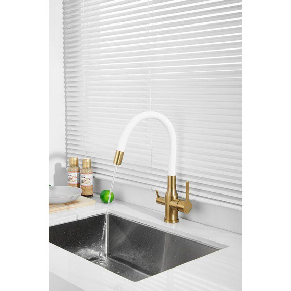 Смесители для кухни Belz B76814-5, золото/белый - фото 32