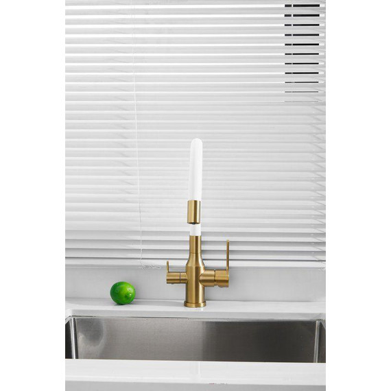 Смесители для кухни Belz B76814-5, золото/белый - фото 7