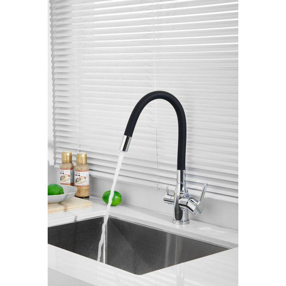 Смесители для кухни Belz B76814, хром/чёрный - фото 20