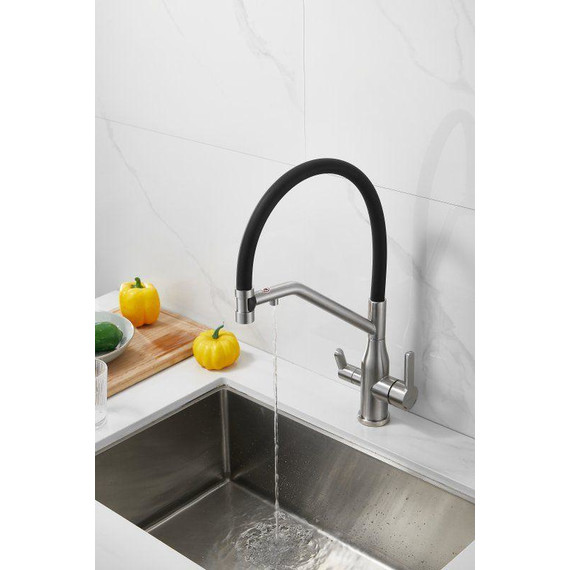 Смесители для кухни Belz B78815-1, сатин/чёрный - фото 18