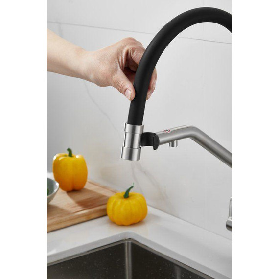 Смесители для кухни Belz B78815-1, сатин/чёрный - фото 21