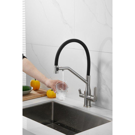 Смесители для кухни Belz B78815-1, сатин/чёрный - фото 28