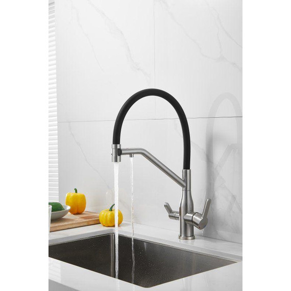 Смесители для кухни Belz B78815-1, сатин/чёрный - фото 41