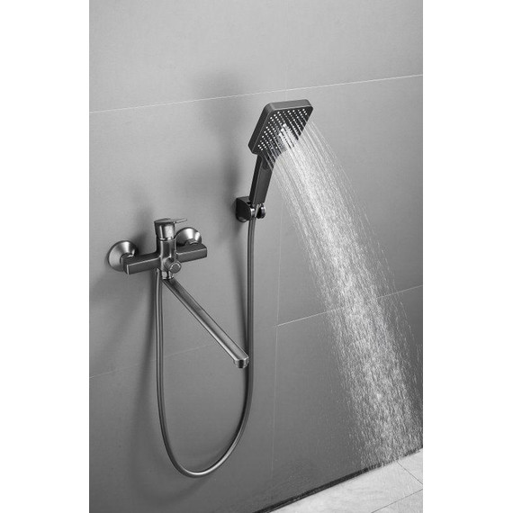 Смеситель для ванны Belz B22715-3, оружейная сталь - фото 3