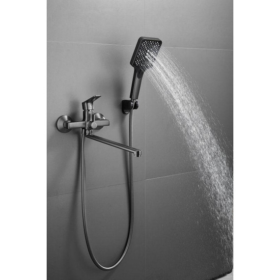 Смеситель для ванны Belz B22715-3, оружейная сталь - фото 8