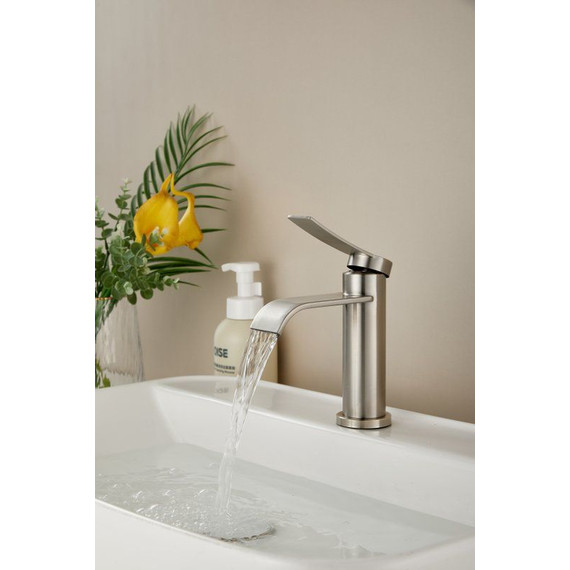 Смеситель для раковины Belz B10812-1, сатин - фото 2