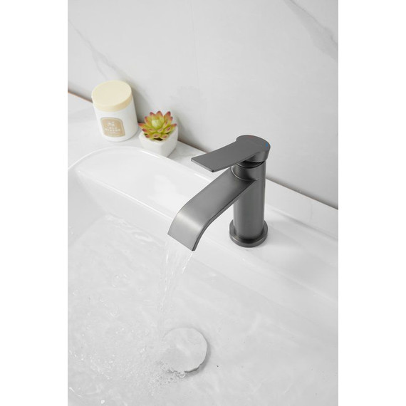 Смеситель для раковины Belz B10812-3, оружейная сталь - фото 5