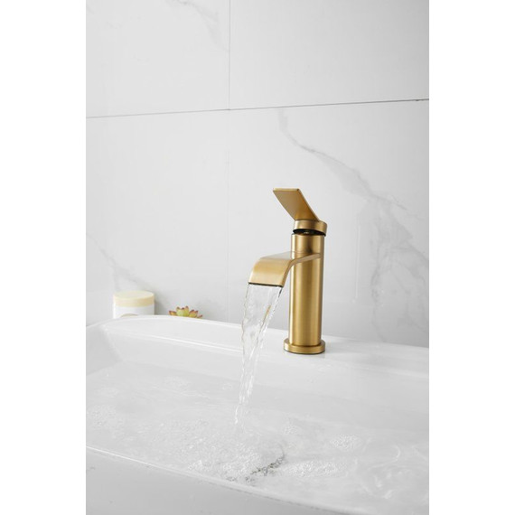 Смеситель для раковины Belz B10812-5, золото - фото 2