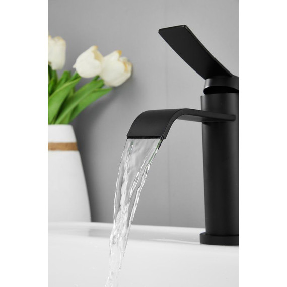 Смеситель для раковины Belz B10812-7, чёрный - фото 3