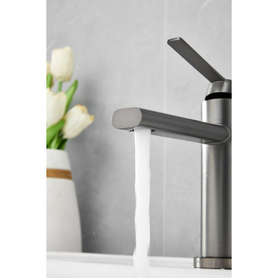 Смеситель для раковины Belz B10813-3, оружейная сталь - фото 11