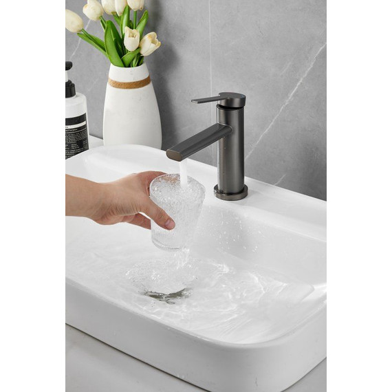 Смеситель для раковины Belz B10813-3, оружейная сталь - фото 19