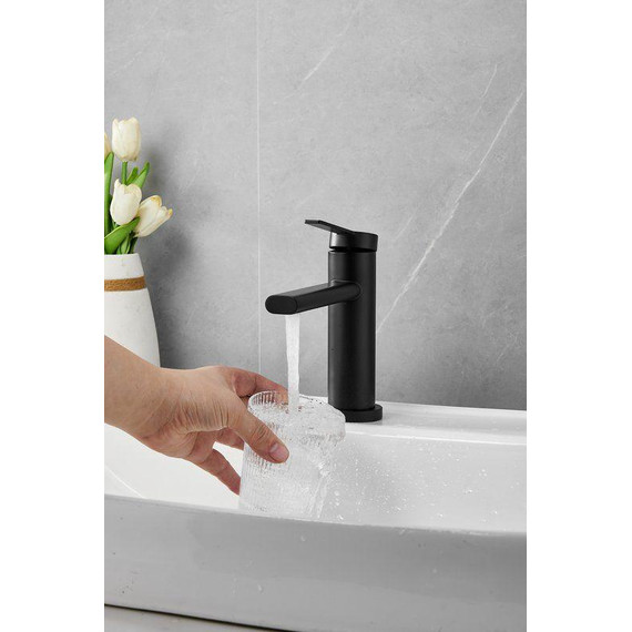 Смеситель для раковины Belz B10813-7, чёрный - фото 3