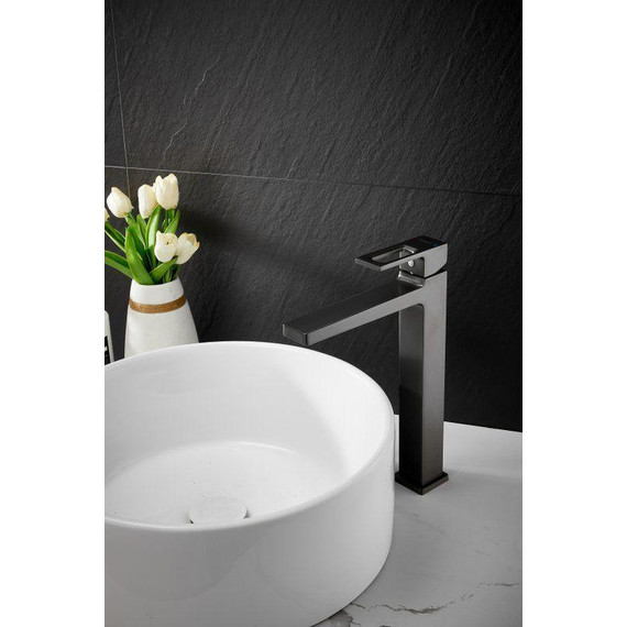 Смеситель для раковины высокий Belz B11658-3, оружейная сталь - фото 10