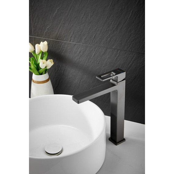 Смеситель для раковины высокий Belz B11658-3, оружейная сталь - фото 4