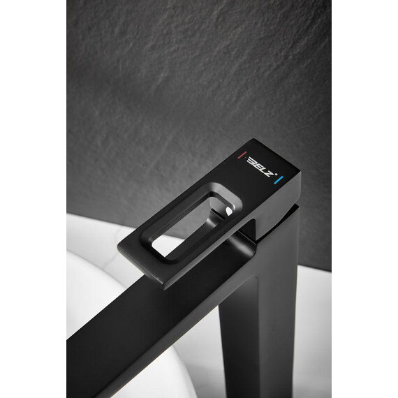 Смеситель для раковины высокий Belz B11658-7, чёрный - фото 14