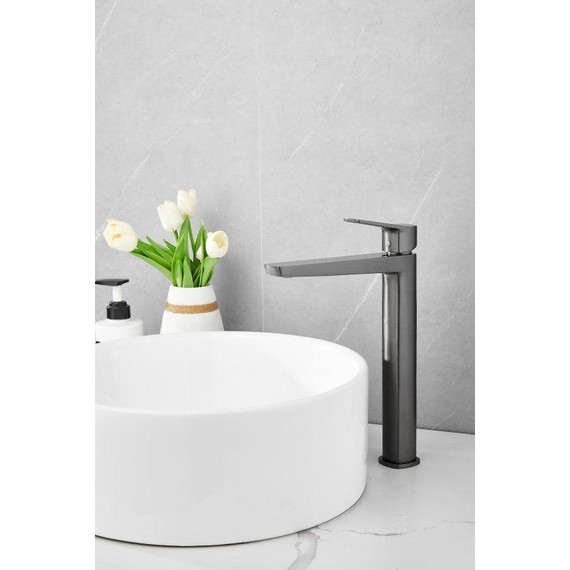 Смеситель для раковины высокий Belz B11715-3, оружейная сталь - фото 19