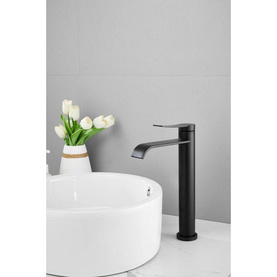 Смеситель для раковины высокий Belz B11812-7, чёрный - фото 5