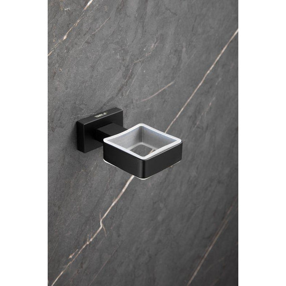 Стакан для зубных щеток Belz B90306, чёрный матовый - фото 6