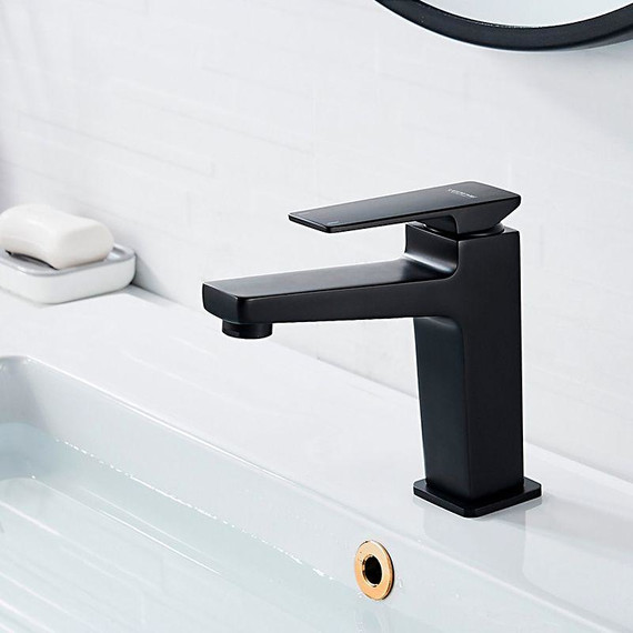 Смеситель для раковины Ledeme L1078B, чёрный - фото 8