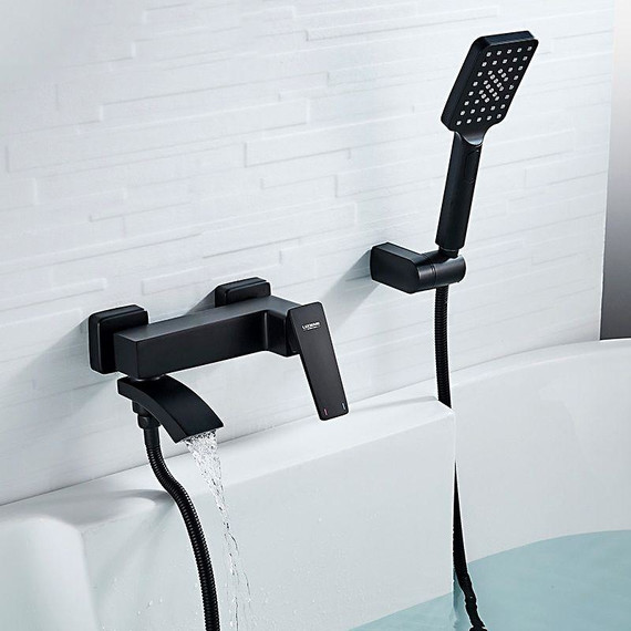 Смеситель для ванны Ledeme L3178B, чёрный - фото 10