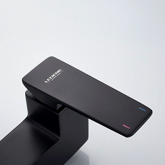 Смеситель для ванны Ledeme L3178B, чёрный - фото 5