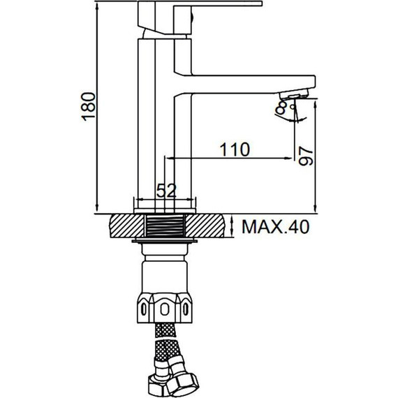 Смеситель для раковины Ledeme L71016 - фото 3