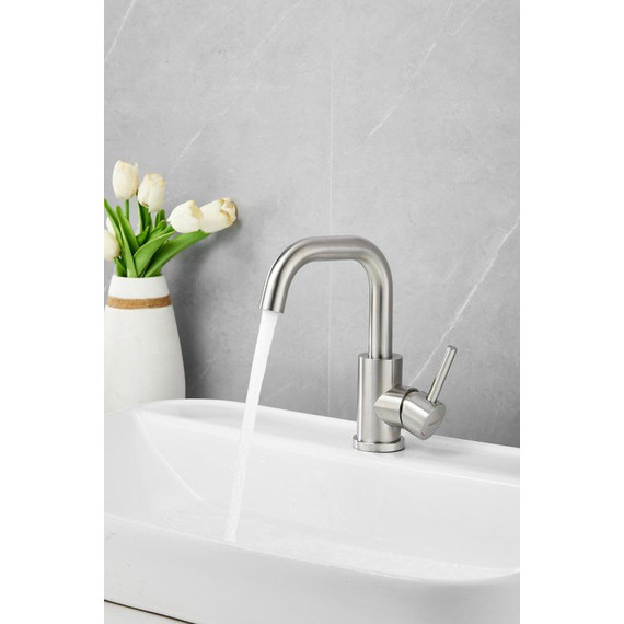 Смеситель для раковины Belz B10809-1, сатин - фото 3