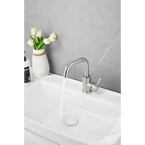 Смеситель для раковины Belz B10809-1, сатин - фото 4