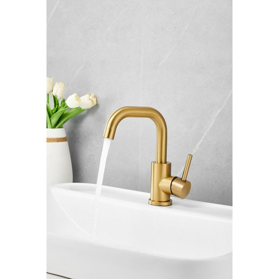 Смеситель для раковины Belz B10810-5, золото - фото 6