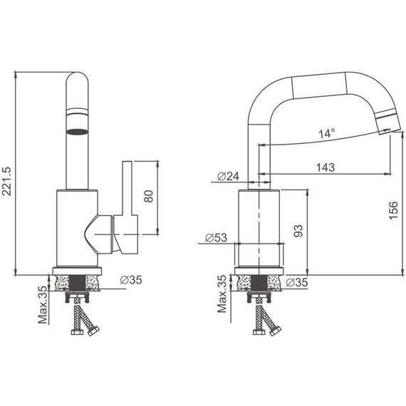 Смеситель для раковины Belz B10810-8, белый матовый - фото 29
