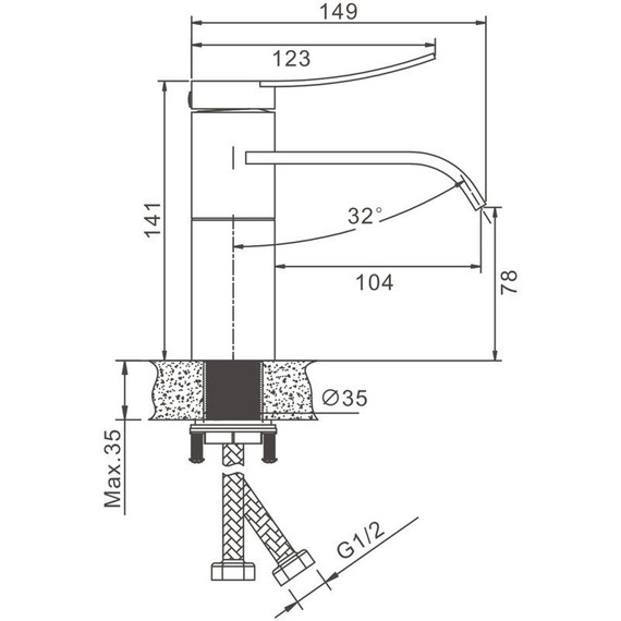 Смеситель для раковины Belz B10812-1, сатин - фото 23