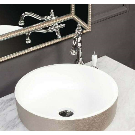 Раковина-чаша Armadi Art NeoArt 42 см 819-DL, белый/платина - фото 2