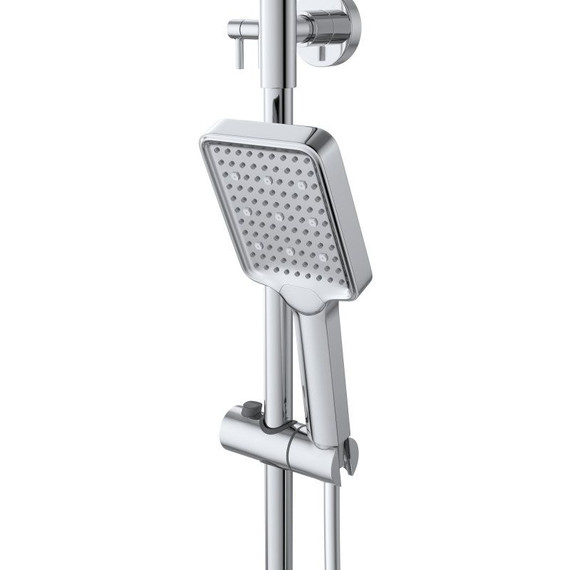 Душевой комплект BelBagno: Душевая стойка ARDENTE-VSCM-CRM + смеситель для раковины ARDENTE-LVM-CRM-W0 (Новинка 2025) - фото 6