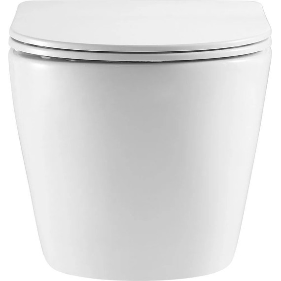 Инсталляция с подвесным унитазом комплект: Aquatek Standart 50 INS-0000012 с подвесным безободковым унитазом Azario Grado AZ-0046-UQ3 сиденье микролифт (Система смыва торнадо) - фото 6