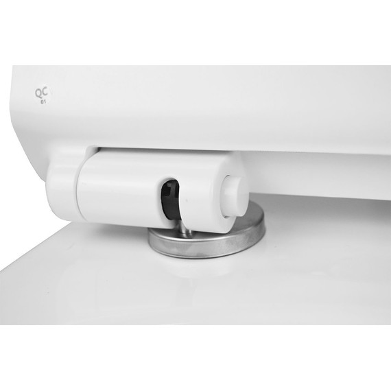 Унитаз подвесной безободковый Azario Grado AZ-0046-N с тонкой крышкой микролифт, Цвет производителя: белый - фото 7