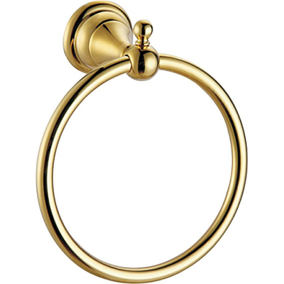 Кольцо для полотенец Azario Elvia AZ-91111G, цвет золото - фото 