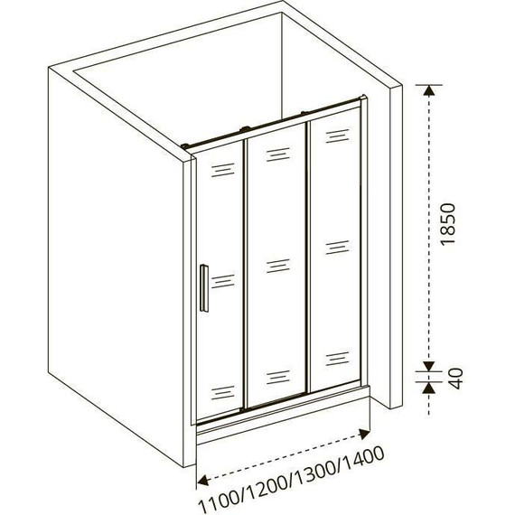 Душевая дверь Bas Orion WTW-140-C-CH 140 см хром/прозрачное - фото 6